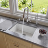 Alfi Brand ALFI brand AB2317 23" White Fireclay Undermount Kitchen Sink AB2317